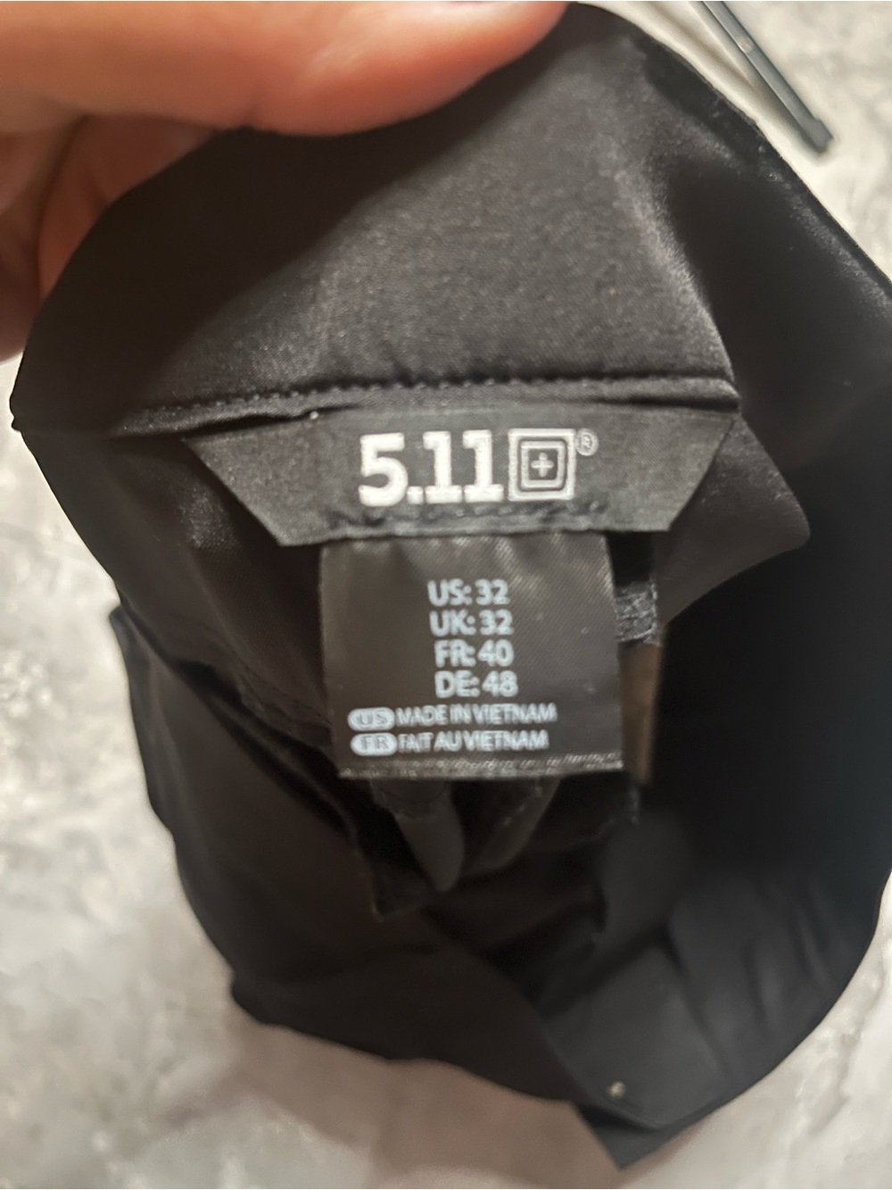 5.11 Tactical Black Flat-Front Performance Shorts - Picture 2 of 5